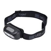 01 02 015 USB charging LED headlamp with motion sensor for hands-free outdoors.