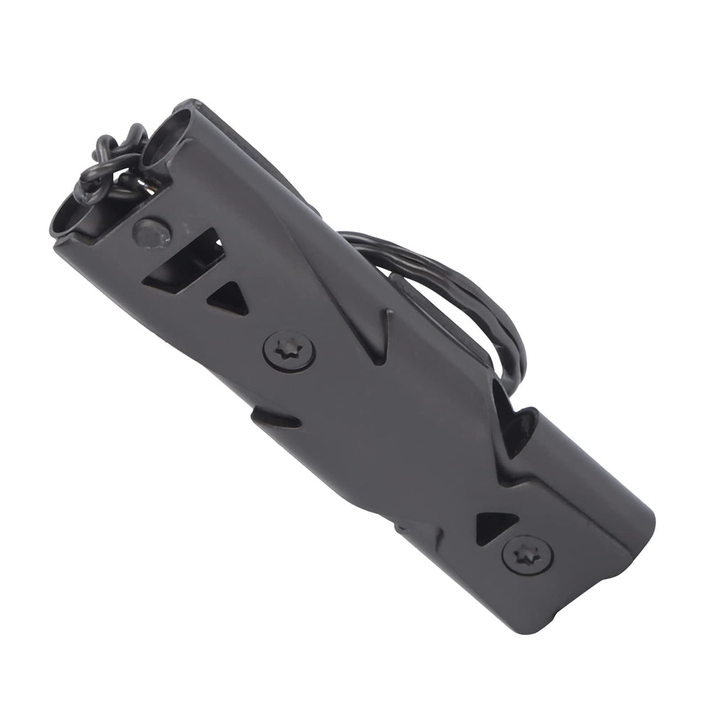01 Survival Whistle double-tubes 150dB for loud signaling outdoors