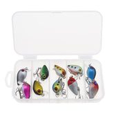 Ten-piece treble-hook crankbait lure set – color 1