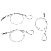 11/0 circle hook shark surf rig with 20.5 inch 49-strand steel leader 120 lb