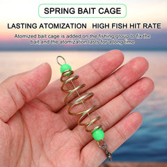 Fishing feeder basket with minnow compartments