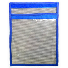 Blue 12x9 inch trolling lure bag front view for 2-pack set