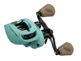 13 FISHING Concept TX2 reel side view highlights saltwater-ready frame