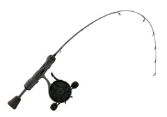 13 FISHING Freefall Ghost Stealth Ice Combo 30" UL Left-Hand Retrieve Black/Grey Camo
