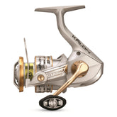 13 FISHING Kalon A spinning reel front view showing compact profile for salt and freshwater fishing
