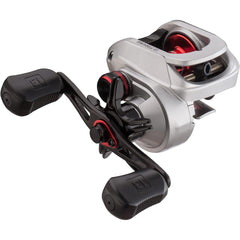 Origin F1 baitcast reel side panel view with Beetle Wing design enabling quick spool swaps.