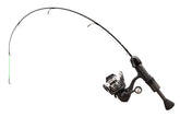 13 Fishing Snitch Pro ice combo with 32-inch reel showcases rugged build for reliable bite detection.