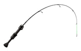 13 FISHING Snitch Pro Ice Rod blank highlights precision graphite for bite detection.