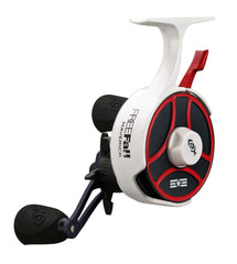 13 FISHING Freefall Ghost Maverick inline reel with trigger action enables quick drops and fast hookups