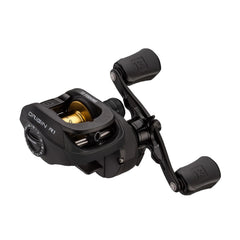 Origin R1 front view in black-gold, emphasizing fast and precise casting control.