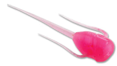 13 FISHING Paralyzer panfish plastics in Bubble Gum color attract panfish with lifelike motion