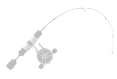 13 Fishing White Ice Reel Anchor Wraps securing on the rod tip for stability