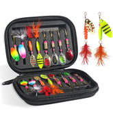 16-piece fishing lure kit with spinner baits
