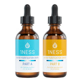 1NESS PRODUCTS chlorine dioxide kit with amber bottles protects contents from light