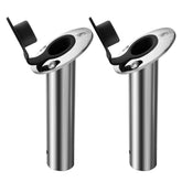 2-pack fishing rod holder SS316 stainless steel - front view