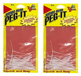 Two-pack Jumbo Bead Peg-It Clear product image showing packaging