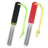 Two diamond hook sharpeners, double-sided with fine and medium grain grooves