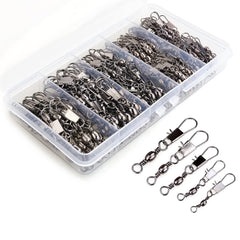 200-piece barrel snap swivel set in plastic box