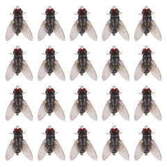 20-piece fly fishing flies kit with bionic minnow and dry flies, 15mm