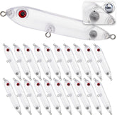 Unpainted crankbait blank with 3D eyes for DIY lure