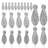 22pcs Pb Bank Sinkers Kit – 1oz weight