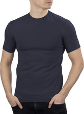 281Z military stretch cotton underweaT shirt graphite front view, ideal base layer for hiking
