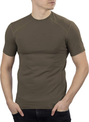 281Z military stretch cotton underwear t-shirt olive drab front view for all-day breathable comfort