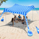 2PM SPORTS beach tent UPF50 shade blocks sun for family outings.