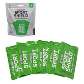 2Toms SportShield original towelette pack provides all-day protection against chafing.