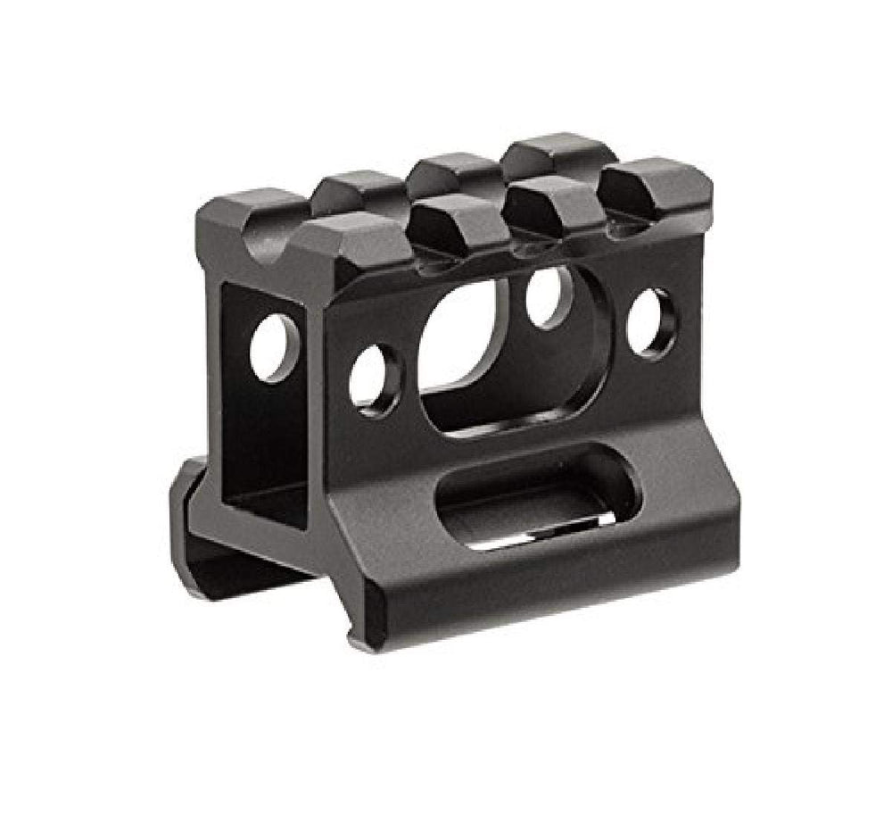 3-slot Slim Picatinny Short Riser Mount in matte black finish