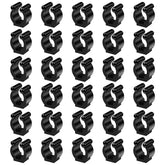 Thirty pack black billiards cue clips and fishing rod holders