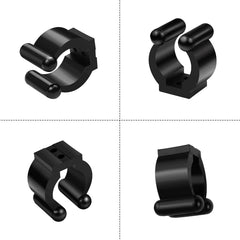 Fishing rod clip clamps used for storage