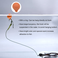 30 pieces of 12mm carp bait with orange sweet potato flavor, floating ball