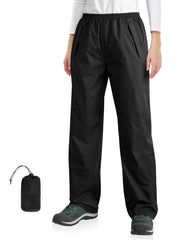 33,000ft packable rain pants folded for compact travel and storage