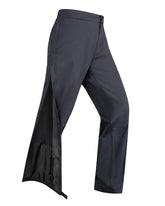 33,000ft women's full zip rain pants side zip for easy over-boot wear