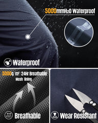 33,000ft rain pants full-zip closed to keep you dry in wet conditions