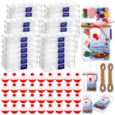 36-piece fishing party favors featuring mini tackle boxes
