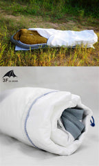 3F UL Gear Tyvek interior view shows breathable waterproof layer protecting the bag.