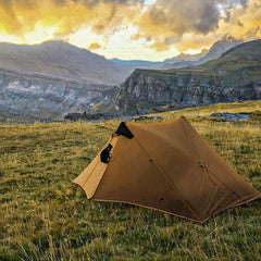 3FULGEAR Lanshan 2 tent entrance closeup for quick campsite shelter.