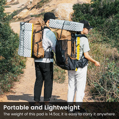 3FULGEAR sleeping pad weighs 14.5 ounces for backpacking