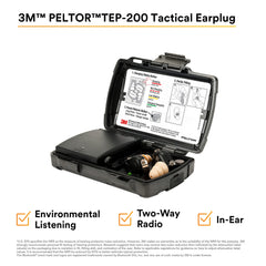 3M PELTOR TEP-200 ear tips medium provide secure fit for versatile hearing protection
