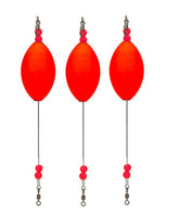 3Pack popping cork float for redfish enhances bite detection in windy conditions.