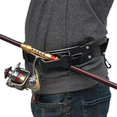 3rd Hand Rod Holder attached to belt during rock fishing