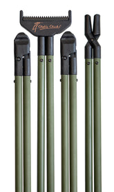4 Stable Sticks Essential bipod folded green, easy transport and fast field setup.