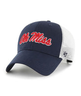 47 Mississippi Rebels Ole Miss hat front embroidery detail for team pride