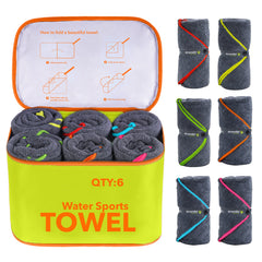 4Monster microfiber towel bundle-case demonstrates a compact travel set for organized packing.