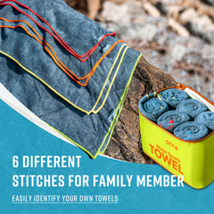 4Monster microfiber towel-snap-loop-hang enables easy air drying and storage.
