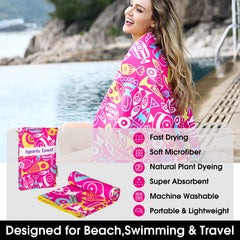 4Monster quick-dry travel towel demonstrates fast drying and easy packing for trips.
