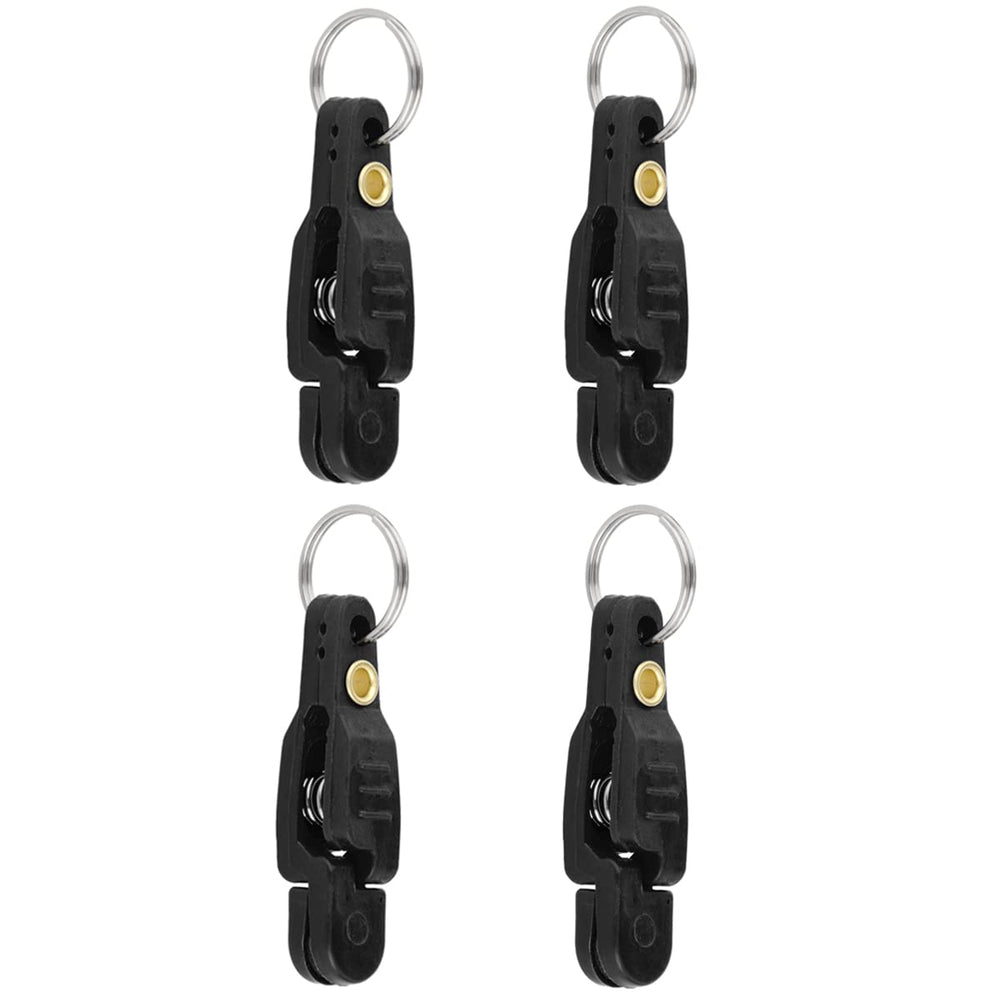 4-piece heavy tension snap release clip in black
