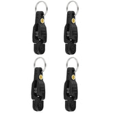 4-piece heavy tension snap release clip in black